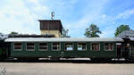 Dieser 1965 gebaute Personenwagen der Gattung B4i war Ende Juli 2022 für die Sauerländer Kleinbahn im Einsatz.