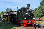 Ende Juli 2022 waren die Dampflokomotiven  Laura  und  Spreewald  anlässlich des 40-jährigen Jubiläums der Märkischen Museums-Eisenbahn im Einsatz.