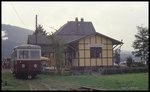 Am 2.10.1994 war bei der Sauerländer Kleinbahn in Hüinghausen der Talbot Triebwagen T 4 im Einsatz. 