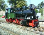 Die alte Dampflok Nr.20 ist gerade am abwarten auf ihren nchsten  Zug.Aufgenommen am 26.9.09 bei der Selfkantbahn.