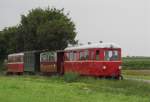 40 Jahre Selfkantbahn: MEG T13 und T102 der Euskirchener Kreisbahn am Zugschluss.