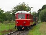 40 Jahre Selfkantbahn: MEG T13 am 13.8.2011 bei Birgden.