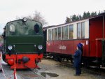 Die Dampflok der Selfkantbahn rangiert in Gillrath.