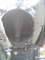 Rauchkammer Lok 5 Regenwalde im Bahnhof Schierwaldenrath  Ostersonntag 2006