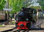 Dampflok 101  Schwarzach  der Selfkantbahn, gebaut 1949 von Krauss-Maffei mit der Fabrik-Nummer 17627 am 01.05.2012 in Schierwaldenrath. 