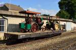 Flachwagen mit Ladung. Der stand so vor der Rbenrampe in Schierwaldenrath beim Herbstfest am Samstag 29.9.2013.