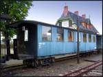 Einer der spter zur Spreewaldbahn gekommenen Personenwagen auf dem Bf Burg(Spreewald).