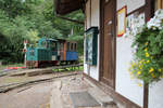 Am 18. August 2013 besuchte ich die symphatische Stumpfwaldbahn.
Die 3,5 km lange Strecke befindet sich in der pfälzischen Gemeinde Ramsen.
Die Strecke selber als auch die Freundlichkeit der Vereinsmitglieder hat einen sehr positiven Eindruck hinterlassen.
Einen Besuch kann ich wärmstens empfehlen.
Leider habe ich mir damals die Fahrzeugnummern nicht notiert.
Falls jemand diese ergänzen könnte, würde es mich sehr freuen.

Dieses Foto entstand am Bahnhof Eiswoog.