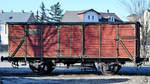 Ein alter Güterwagen am Bahnhof Radebeul-Ost.