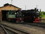 IV K 176 und VII K 99 1775-8 stehen gemeinsan vor dem Schuppen in Radebeul-Ost.06.07.08.