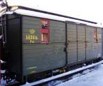 P 1439K Zugfhrerwagen der K.Schs.Sts.E.B.in Radebeul-Ost, am 10.01.2009