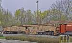 05.04.2014 Kohlebahnen Haselbach e.V., Meuselwitz; eine Gleirückmaschine für den Einsatz im Tagebau