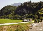 Am 05.08.2012 ist der Wachtlexpress von Kiefersfelden nach Wachtl in Tirol unterwegs.