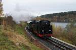 04.11.2012, 99 1746-9, 99 1746-9 auf der Rckfahrt nach Freital-Hainsberg im schnsten Herbstregen