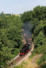 99 1608 mit P5002 bei Seifersdorf (Weieritztalbahn) [17.07.2013]