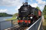 27.09.2014, 99 1762-6, GmP-Fotozug der IG Weißeritztalbahn - über dem Bormanngrund in Malter