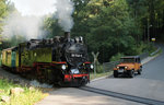 99 1746-9, 10.09.2016, Bahnübergang in Spechtritz - Oldtimertreff