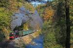  Altbauwagen im Planbetrieb  gab es wieder bei der Weißeritztalbahn zu sehen.