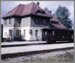 Bahnhofsgebude Kurort Jonsdorf anno 1973.