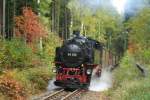 99 735  mit Volldampf unterwegs nach Bertsdorf ,am 13.10.07  