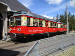 479 201/205 vor der Abfahrt nach Cursdorf an der Bergstation in Lichtenhain am 27.Mai 2020.