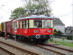 Mein Ziel am 27.Mai 2020 hieß auch die Oberweißbacher Bergbahn.In der Bergstation Lichtenhain traf ich den abgestellten 479 203.