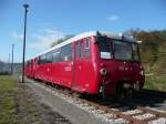  Ferkeltaxe  der Oberweibacher Berg- und Schwarzatalbahn abgestellt im Bf Rottenbach am 23.08.2010