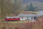 OBS 772 140 als RB 29890 von Katzhütte nach Rottenbach, am 16.03.2015 in Obstfelderschmiede.