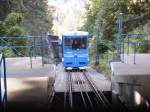 Heidelberger Bergbahn (unterer Abschnitt) Wagen 1 kurz vor der Bergstation. Bild vom 14.09.2003