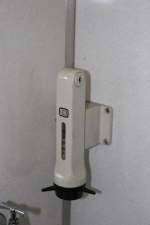 Hier kommt die Seife noch aus dem Drehspender.