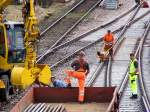 Gleisbauarbeiten Bahnhof Senden(Iller)