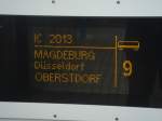 Wagen 9 des InterCity 2013 nach Oberstdorf.