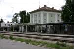 Empfangsgebude des Bahnhofes Bad Aibling.