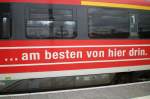 Teil 2 der Heimatwerbung an einer BR 642 in Erfurt Hbf.22.03.2008