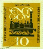 Breifmarke fr Postkarten 1960.