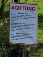 Dieses Schild kann man an der Sdrampe am Aachener Hbf sehen.