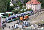 2.6.2011 Basdorf / Betriebsgelnde der NEB.. Jubilumsfeier der Niederbarnimer Eisenbahn. Gezeigt wurden u.a. der Jubilums-Talent, eine BR 650 der Erfurter Bahn und eine Rangierlok der IGB Industriebahn-Gesellschaft Berlin mbH (92 80 1278 004-7 D-NTS). Ausserdem fanden Sonderfahrten der Berliner Eisenbahnfreunde nach Klosterfelde und Berlin-Wilhelmsruh statt. 