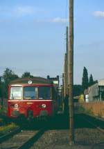 Homberg, 18.09.1993. Im Hintergrund der Trajektturm, der frher zur Verbindung mit DU-Ruhrort gebraucht wurde.