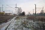 Bahnhof Lehrte, am 26.11.2010, am einen sehr kalten Novembertag.