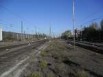 Gleisvorfeld am Braunschweiger HBF, fotografiert von Bahnsteigende am 23.10.2011