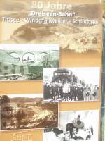 In Schluchsee (Dreiseenbahn) kndigt sich mit diesem Plakat ein Jubilum an. 80 Jahre Bahn. Mal sehen wie das gefeiert wird. Aufnahme vom 26.12.06