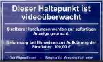 Hinweis für  Spitzbuben , daß der Hp Mirow videoüberwacht wird. - 20.09.2014