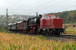 25.08.2018 Streckenabschnitt Uhingen 800 011 mit 44 1315 auf dem Weg an ihren neuen Bestimmungsort nach Göppingen