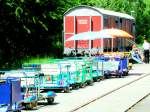 Deutschland, Meisenheim, Fahrrad-Draisinenbahn Altenglan-Staudernheim, 10.07.2010