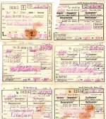 Hier ist auch mal eine preiswerte Schlerfahrkarte dabei, als verheirateter  Student konnte man eine ermigte Fahrkarte zu den Schiegereltern lsen, aber es wute ja kein Schaffner, wo die