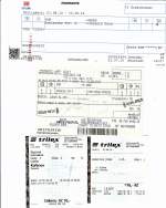 Die Fahrkarten für die Tour Dresden-Harrachov-Jelenia Gora-Görlitz-Dresden, die Dummheit des Fotografen, das erst ab 09:00 Uhr gültige Sachsen-Böhmen-Ticket ist nicht