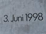 Gedenkstätte zum ICE-Unglück von Eschede 1998 am 16.06.2010
