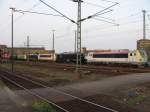 Ein Siemenslokzug am 15.04.09 in Mnchengladbach Hbf. 1804, 185 551,  189 409, 1801, 189 203, 189 204 und 189 200.