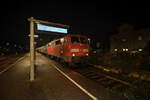 Als RE12 kam die 111 200-2 mit einem N-Wagenzug nach Neckarelz am Abend des 4.11.2021, um dann etwas später als RE 10a nach Heilbronn zufahren.

