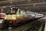 Die 183 001 mit dem Alex von Schwandorf in Mnchen HBF am 24.01.2013